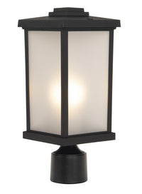Craftmade One Light Post Mount from the Resilience Lanterns collection in Textured Black finish
