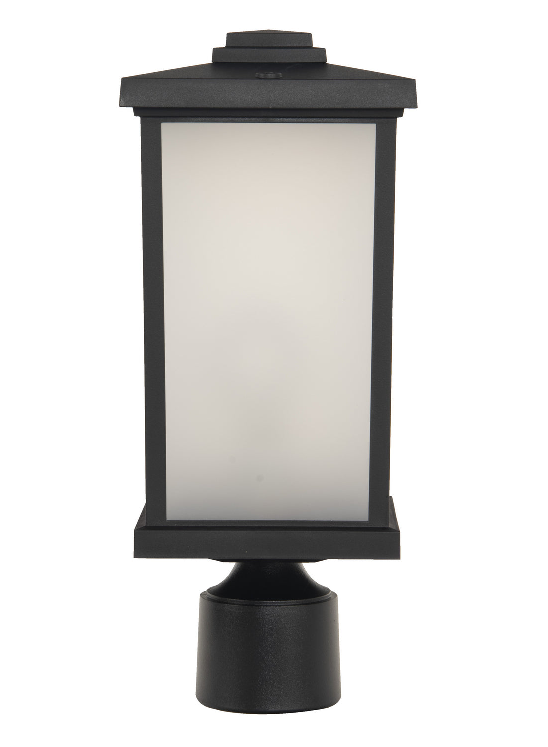 Craftmade One Light Post Mount from the Resilience Lanterns collection in Textured Black finish