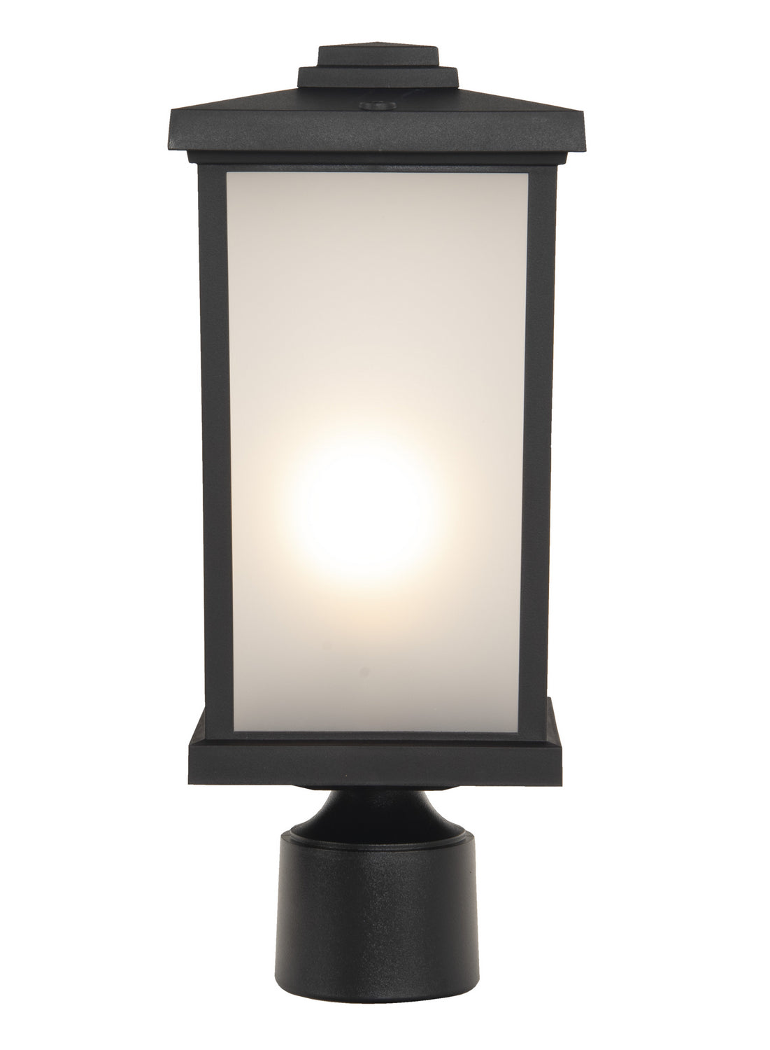 Craftmade One Light Post Mount from the Resilience Lanterns collection in Textured Black finish