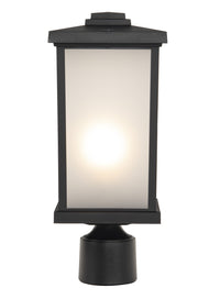 Craftmade One Light Post Mount from the Resilience Lanterns collection in Textured Black finish