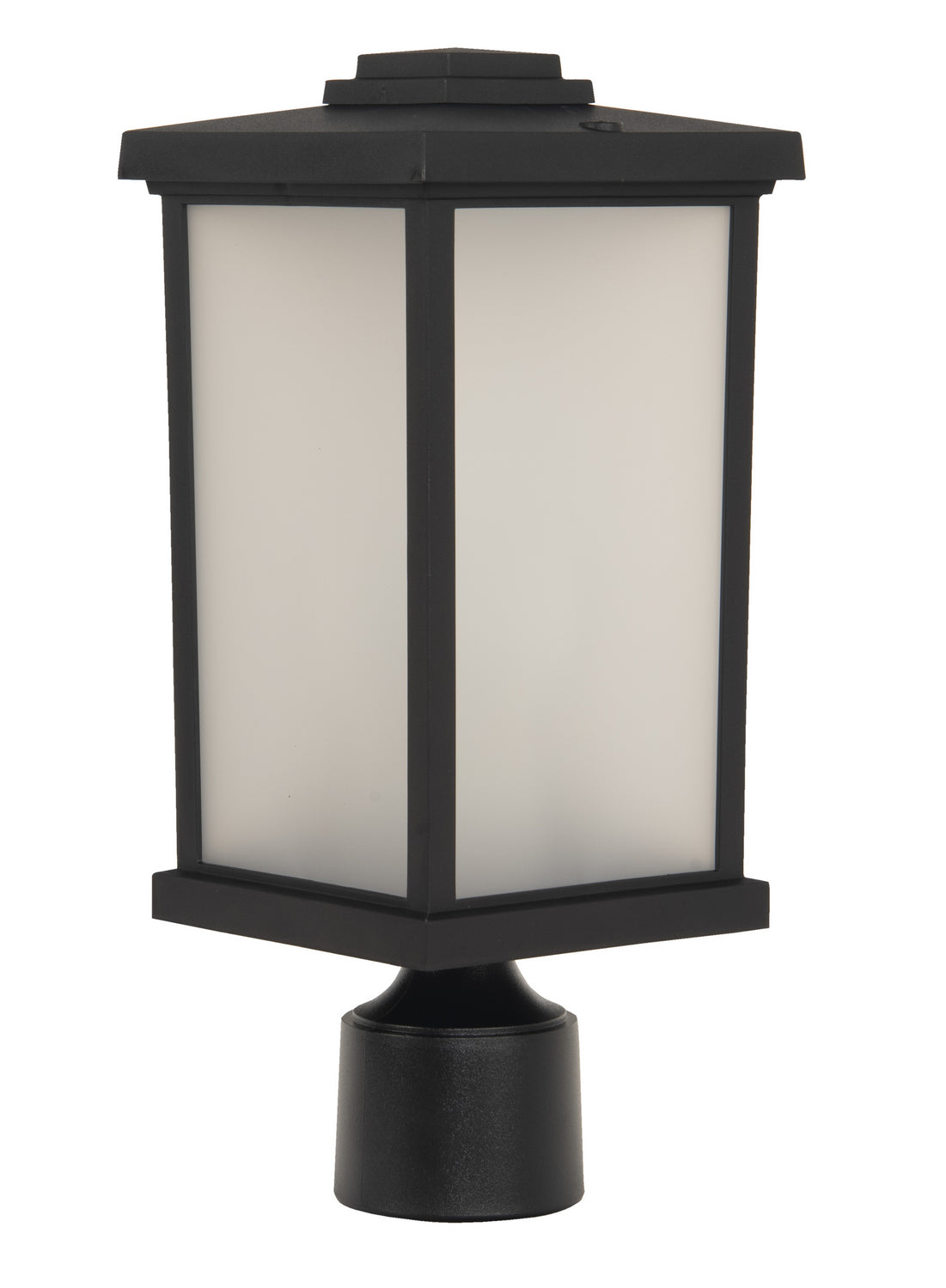 Craftmade One Light Post Mount from the Resilience Lanterns collection in Textured Black finish