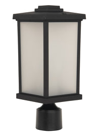 Craftmade One Light Post Mount from the Resilience Lanterns collection in Textured Black finish