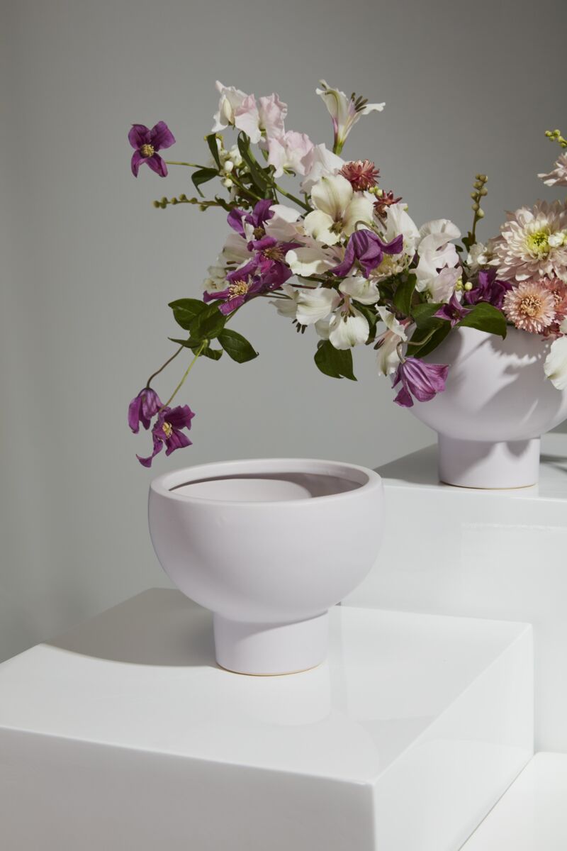 Design Shop Light-Purple Capricorn Compote, 6.5" X 5.25"