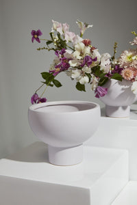 Design Shop Light-Purple Capricorn Compote, 8" X 6.5"