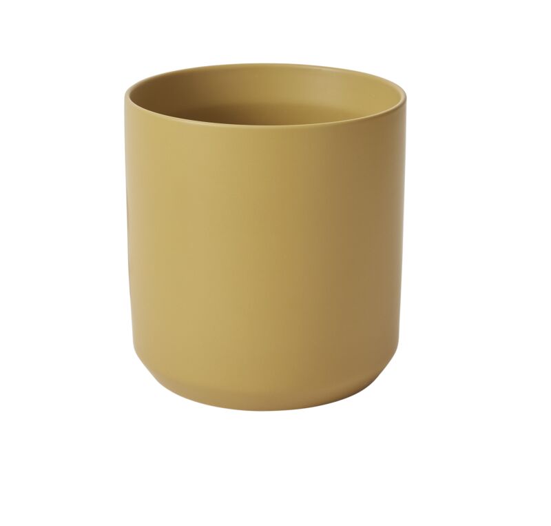 Design Shop Ochre Kendall Pot, 8.5" X 9".