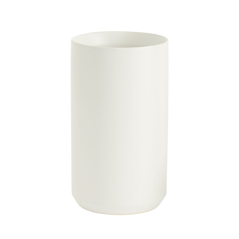 Design Shop White Kendall Vase, 4.5" X 8", Set of 2.