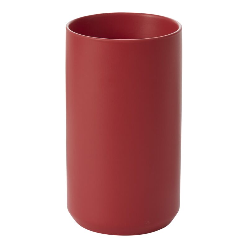 Design Shop Red Kendall Vase, 4.5" X 8", Set of 2.
