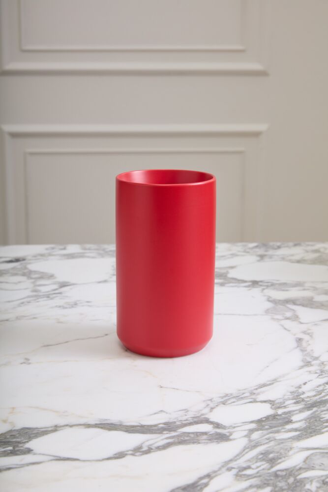 Design Shop Red Kendall Vase, 4.5" X 8", Set of 2.