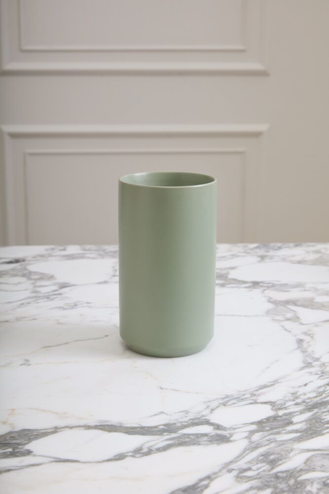 Design Shop Green Kendall Vase, 4.5" X 8", Set of 2.