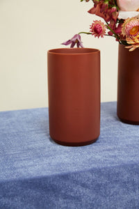 Design Shop Brown Kendall Vase, 4.5" X 8".