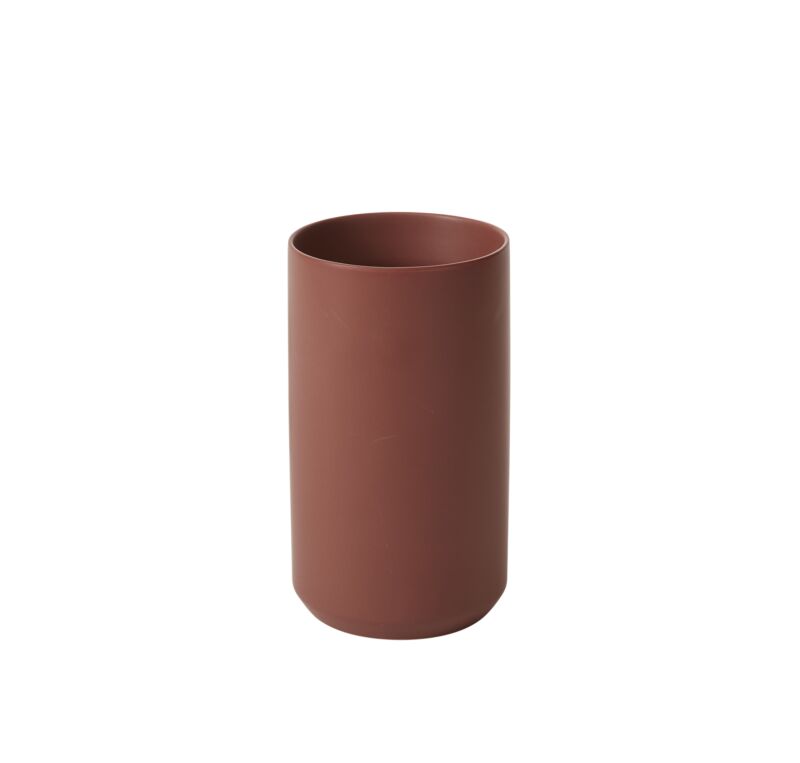 Design Shop Brown Kendall Vase, 4.5" X 8".