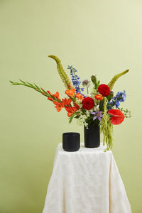 Design Shop Black Kendall Vase, 4.5" X 8", Set of 2.