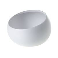 Design Shop White Simply Collection Angled Bowl, 5.25" X 3.5", Set of 4.