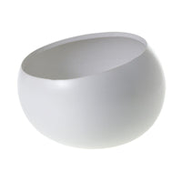 Design Shop White Simply Collection Angled Bowl, 7.5" X 5.25".