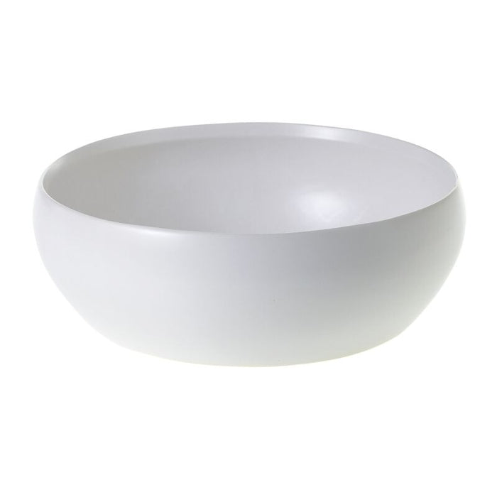 Design Shop White Simply Collection Low Bowl, 10.5" X 3.75".