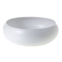 Design Shop White Simply Collection Low Bowl, 13.75" X 4.5".