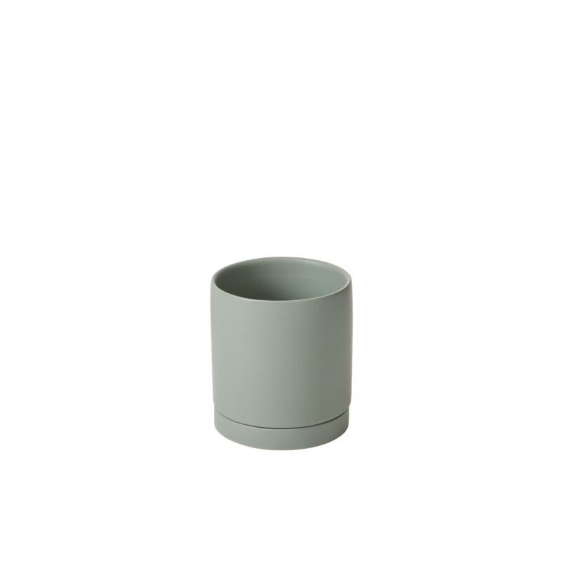 Design Shop Romey Pot with Saucer 4.25"x 4.75"