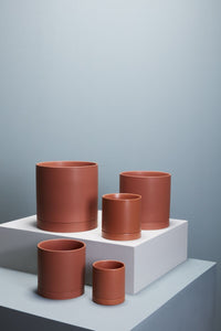 Design Shop Romey Pot with Saucer 5"x 5.75"