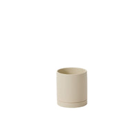 Design Shop Romey Neutral Pot with Saucer 5"x 5.75"