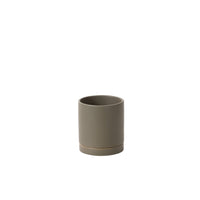 Design Shop Romey Neutral Pot with Saucer 5"x 5.75"