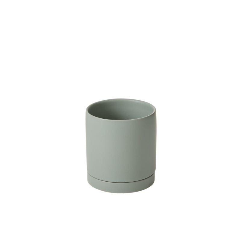 Design Shop Romey Pot with Saucer 5"x 5.75"