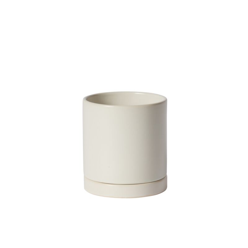 Design Shop Romey Pot with Saucer 7"x 7"