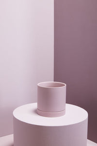 Design Shop Romey Pot with Saucer 7"x 7"