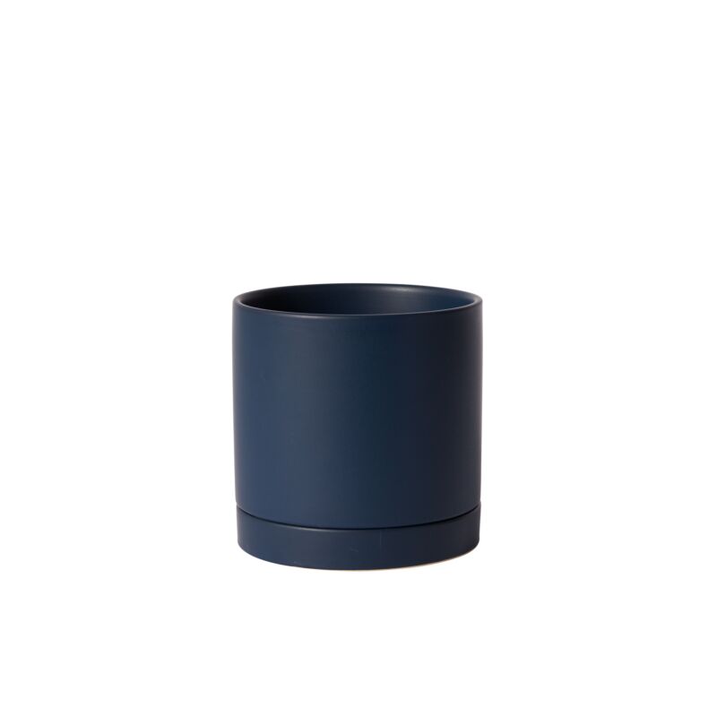 Design Shop Romey Pot with Saucer 7"x 7"