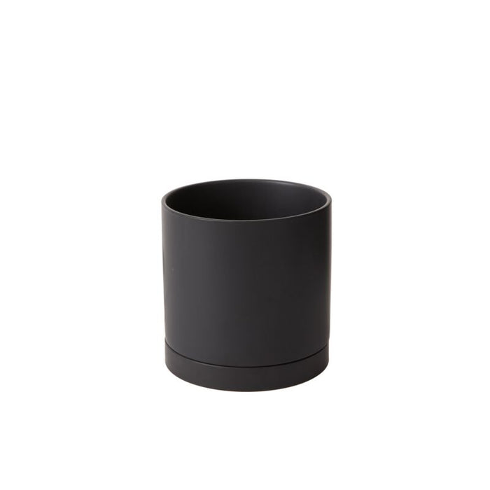 Design Shop Romey Pot with Saucer 7"x 7"