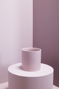 Design Shop Romey Pot with Saucer 8"x 8"