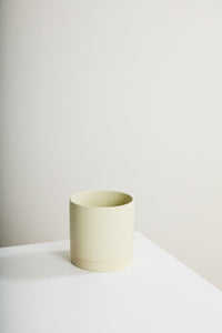 Design Shop Romey Neutral Pot with Saucer 8"x 8"