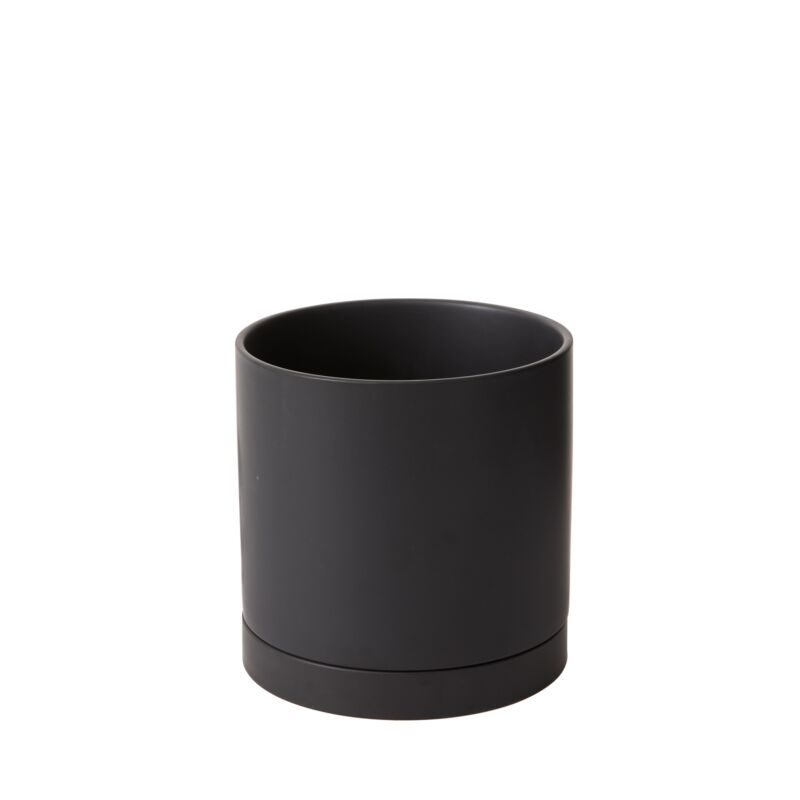 Design Shop Romey Pot with Saucer 8"x 8"