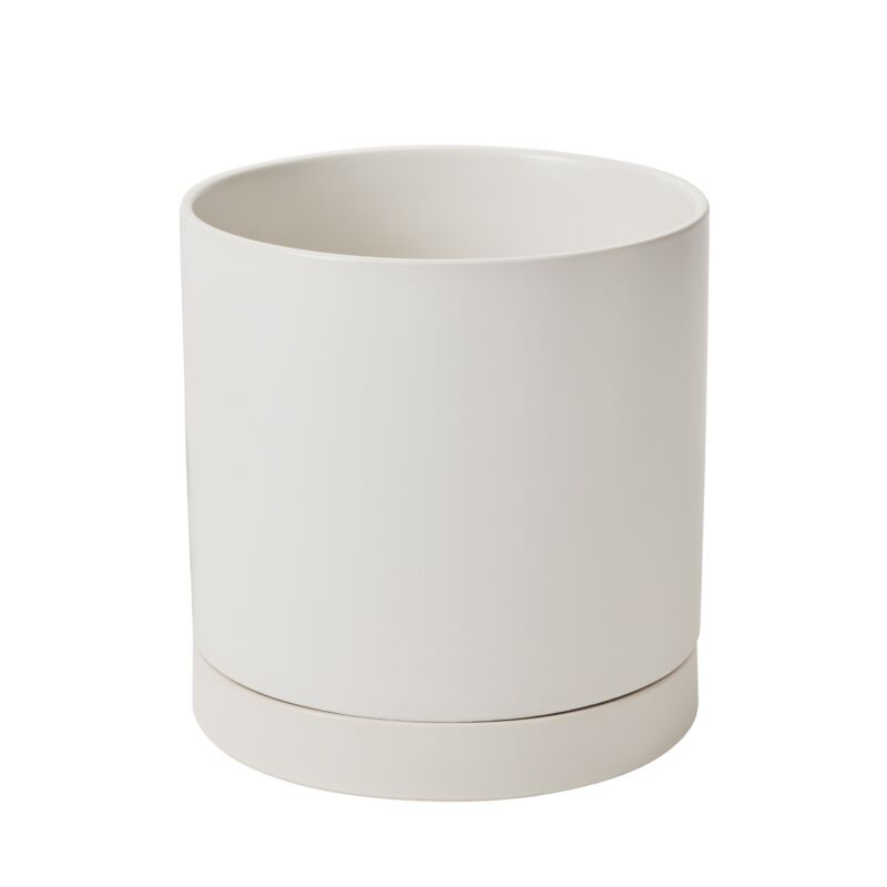 Design Shop Romey Pot with Saucer 10"x 10"