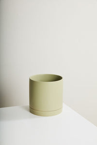 Design Shop Romey Neutral Pot with Saucer 10"x 10"