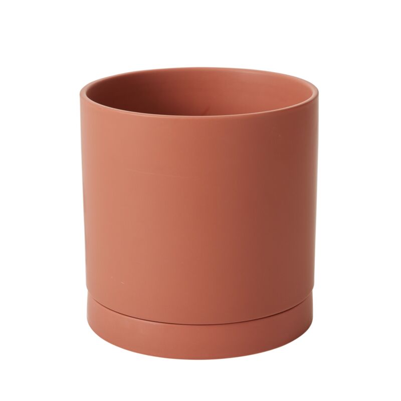 Design Shop Romey Pot with Saucer 10"x 10"