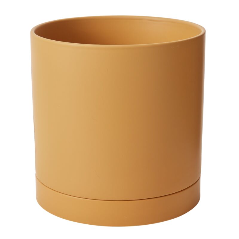 Design Shop Romey Pot with Saucer 12"x 12"