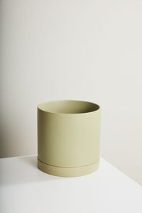 Design Shop Romey Neutral Pot with Saucer 12"x 12"