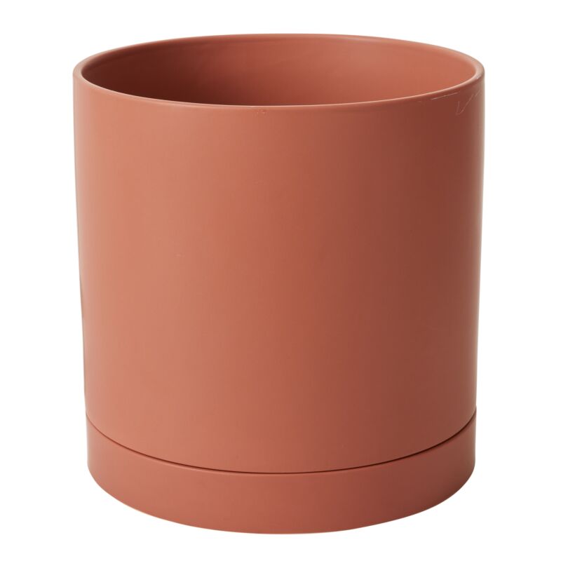 Design Shop Romey Pot with Saucer 12"x 12"