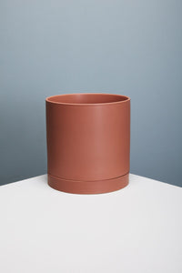 Design Shop Romey Pot with Saucer 12"x 12"