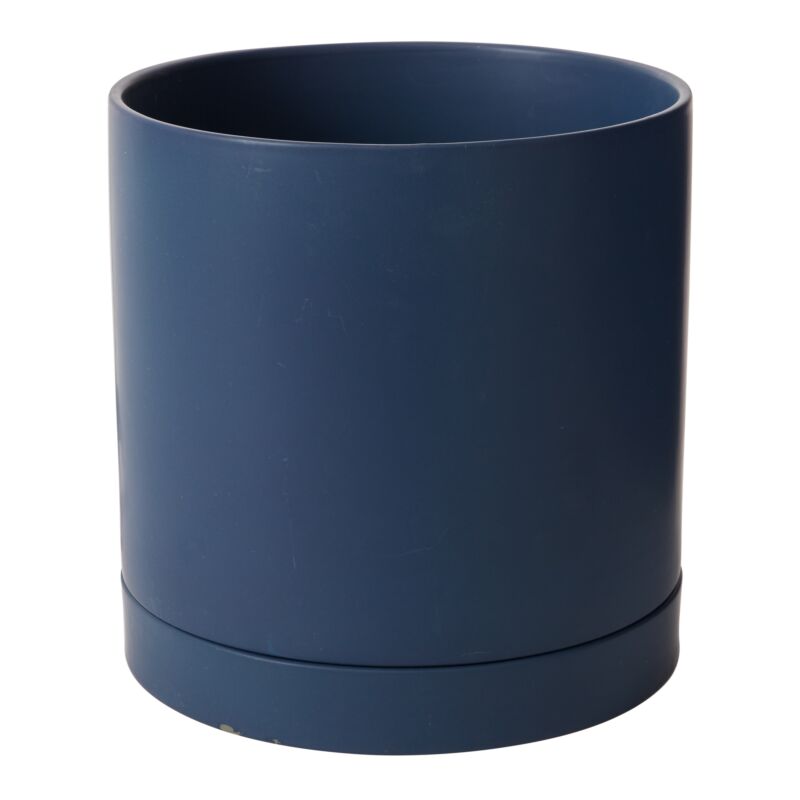 Design Shop Romey Pot with Saucer 12"x 12"