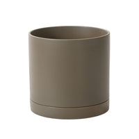 Design Shop Romey Neutral Pot with Saucer 12"x 12"