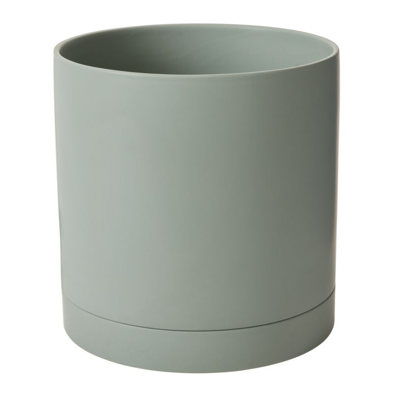 Design Shop Romey Pot with Saucer 12"x 12"