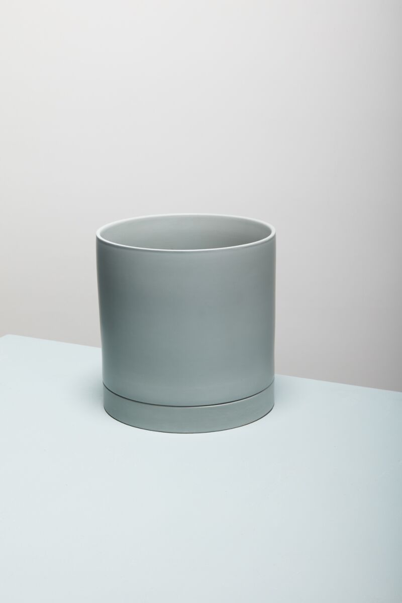 Design Shop Romey Pot with Saucer 12"x 12"