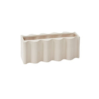 Design Shop Off-White Movement Vase, 12" X 5".