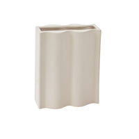 Design Shop Off-White Movement Vase, 9.5" X 12"