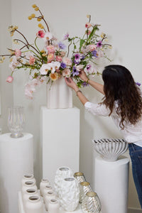 Design Shop Off-White Movement Vase, 9.5" X 12"