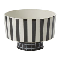 Design Shop Black Lydia Collection Compote, 7.75" X 5.25"