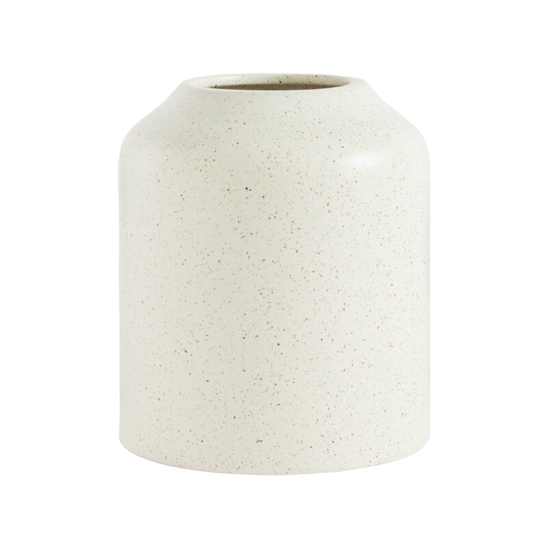 Design Shop White Flynn Vase, 5" X 5.75"