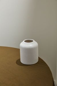 Design Shop White Flynn Vase, 5" X 5.75"