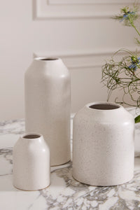Design Shop White Flynn Vase, 4" X 8.75"